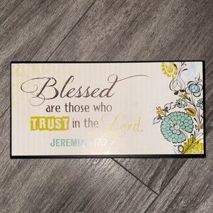 Source Unknown Blessed Wall Art - Blue, Yellow, Green